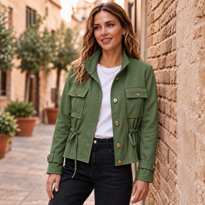 Suede Look Pocket Jacket