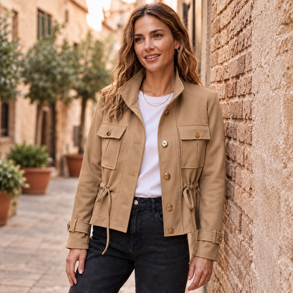 Suede Look Pocket Jacket