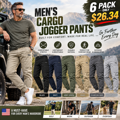Men's High Stretch Multi-pocket Skinny Cargo Pants