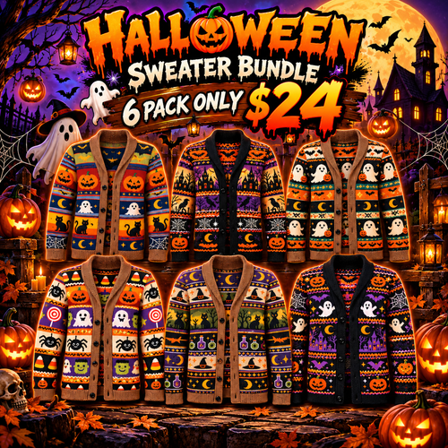 Halloween Special Offer-Men's Shawl Collar Striped Knit Cardigan Sweater