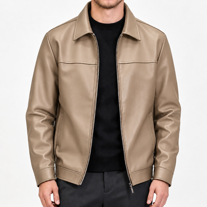 ⌛Limited-Time Offer  Refined Urban Leather Jacket