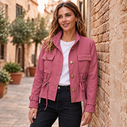 Suede Look Pocket Jacket