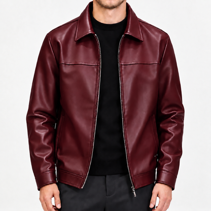⌛Limited-Time Offer  Refined Urban Leather Jacket