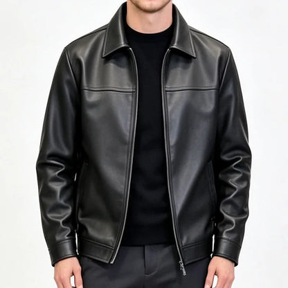 ⌛Limited-Time Offer  Refined Urban Leather Jacket